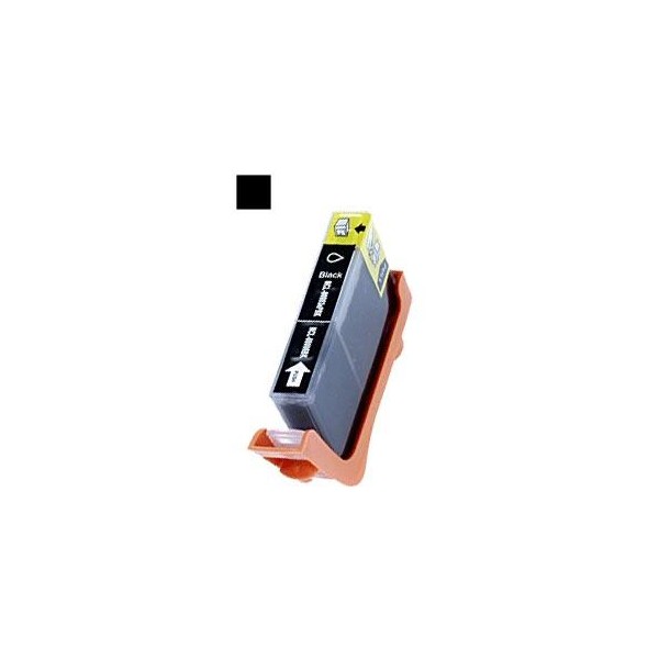 Com Chip Compativel Com 14ml Para Canon CLI-8 Preto serie