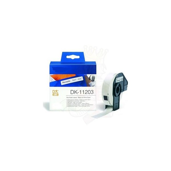 White 17mmX87mm 300psc para Brother P-Touch QL1000 1050 1060