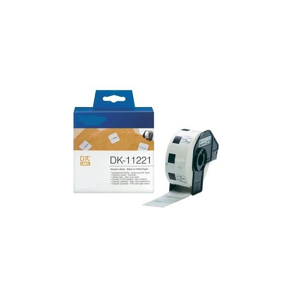 White 23mmX23mm 1000psc por Brother P-Touch QL1000 1050 1060
