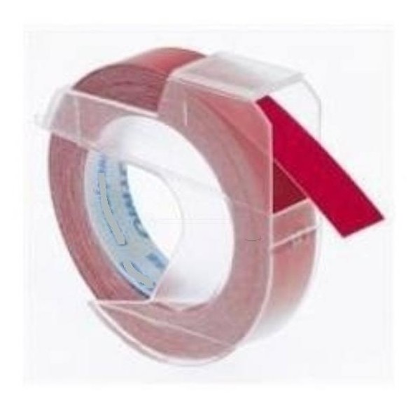 Rossa para Dymo Junior/Omega Nastro a relievo 3D-9MMx3M