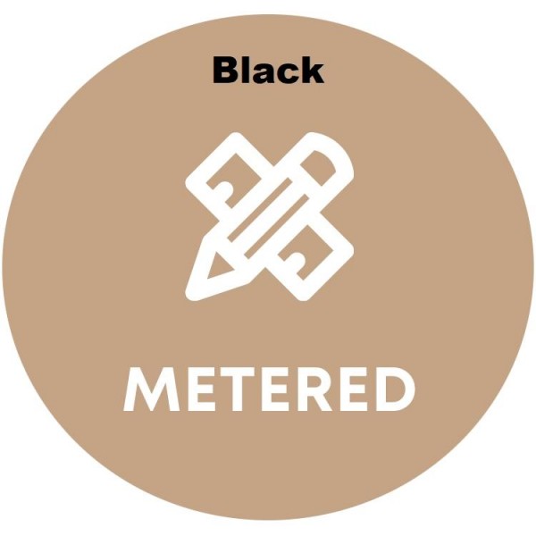 Black para Metered Color 550,560,570,C60,C70,7965-780K/30K
