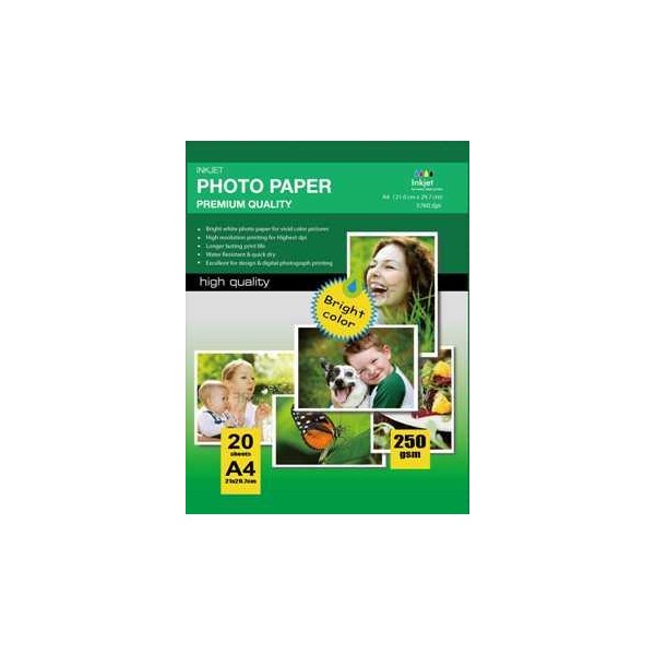 Matte Coated Inkjet Papel  108g/m2  A4 100 folhas