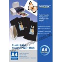 T-shirt escuro papel de transferência,120g/m2 A4 5 Folhas
