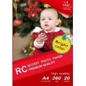 13x18CM B6 RC Satin Inkjet Photo Paper 260g-50 Folhas