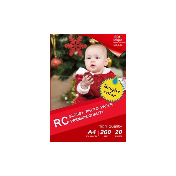13x18CM B6 RC Satin Inkjet Photo Paper 260g-50 Folhas
