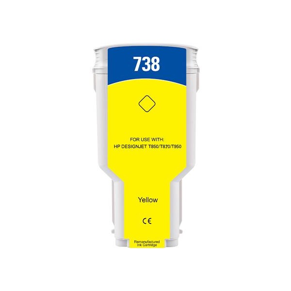 300ML Yellow Reman HP DesignJet T850,T870,XT870,XT950676M8A