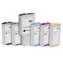 Yellow para  Hp Designjet  T1500,T2500,T920-130Ml 727